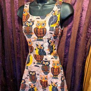 Vintage Folter OWLS Dress Iron Fist Sourpuss Killstar Dolls Kill Hot Topic Too S